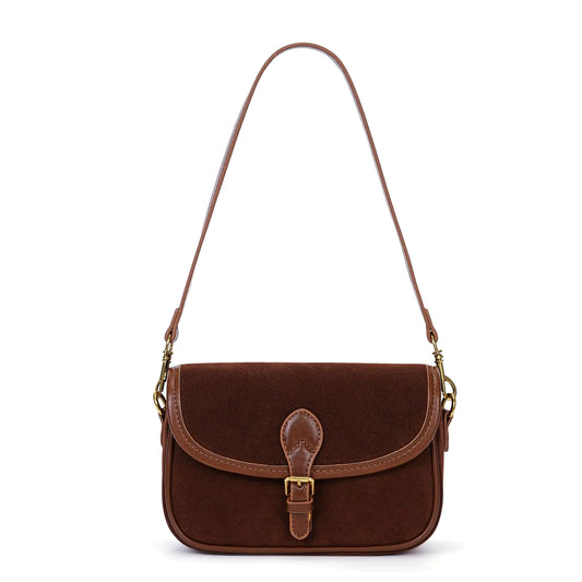 AutumnMuse™ Suede Crossbody Satchel