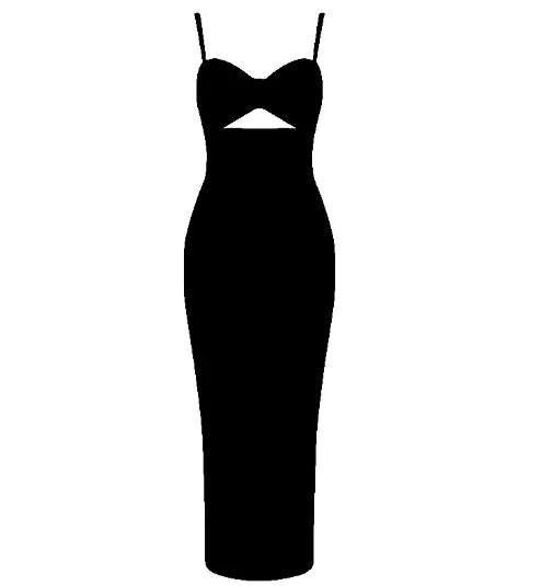 MidnightEdge™ Cutout Bodycon Dress