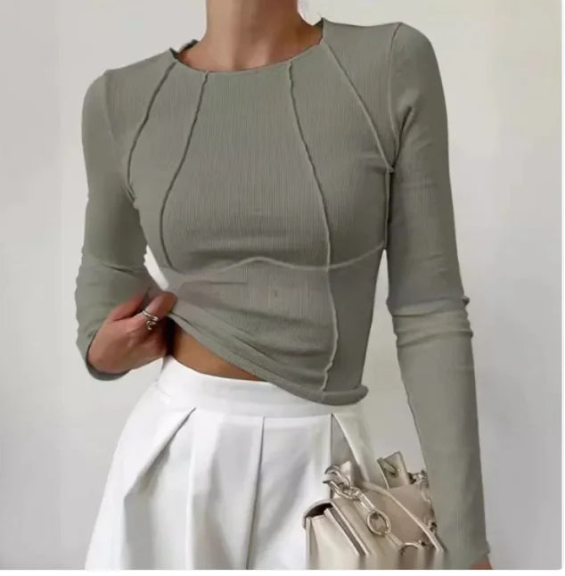 ThreadForm™ Slim Knit Long Sleeve Top