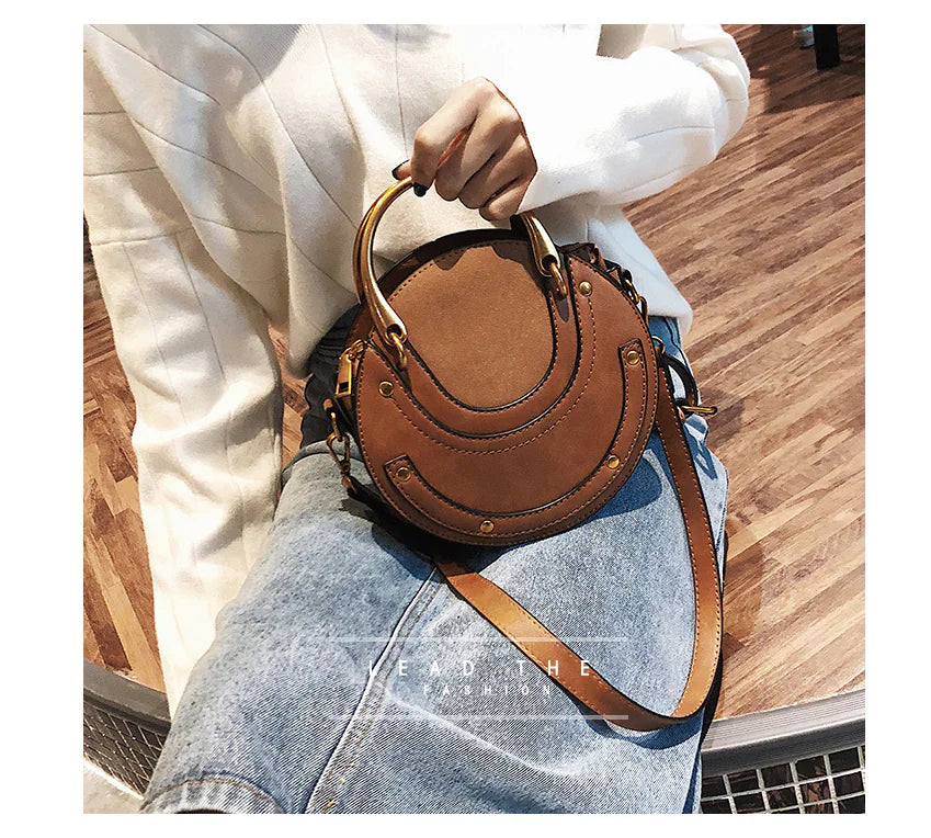 Stella Stud – Round Crossbody Bag