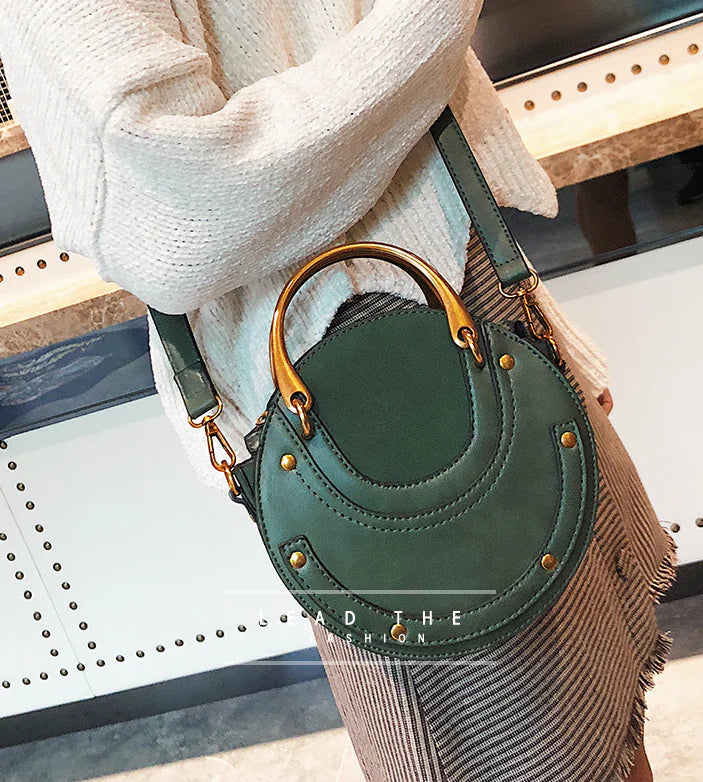 Stella Stud – Round Crossbody Bag