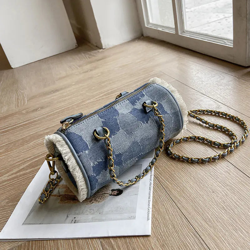 Mini Luxe Circle Bag – Soft Faux Leather Crossbody
