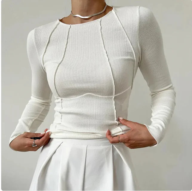ThreadForm™ Slim Knit Long Sleeve Top