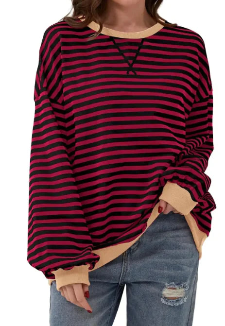 CozyLines™ Striped Pullover – Everyday Comfort