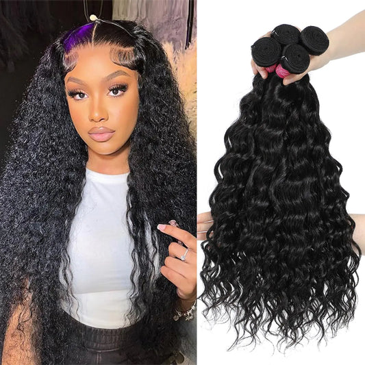 Island Curl Set – Virgin Deep Wave Bundles (4-Pack)