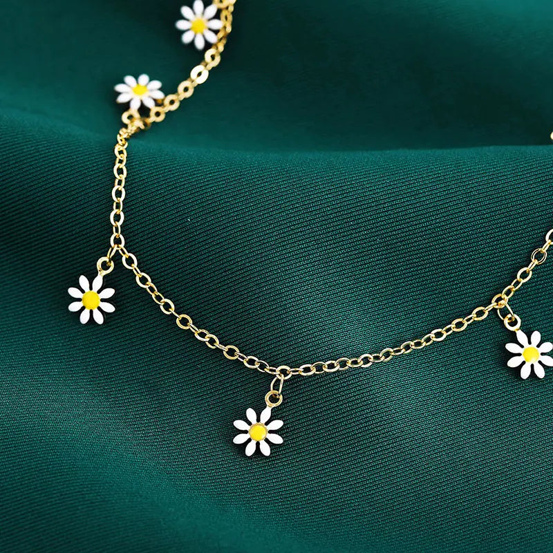 Daisy Daze – Handmade Boho Anklet