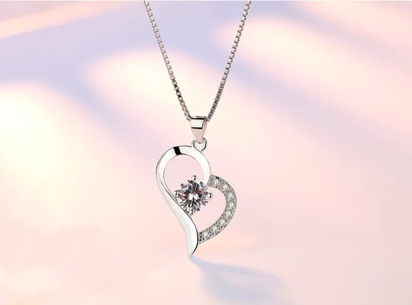 Silver Promise – Heart Pendant Necklace