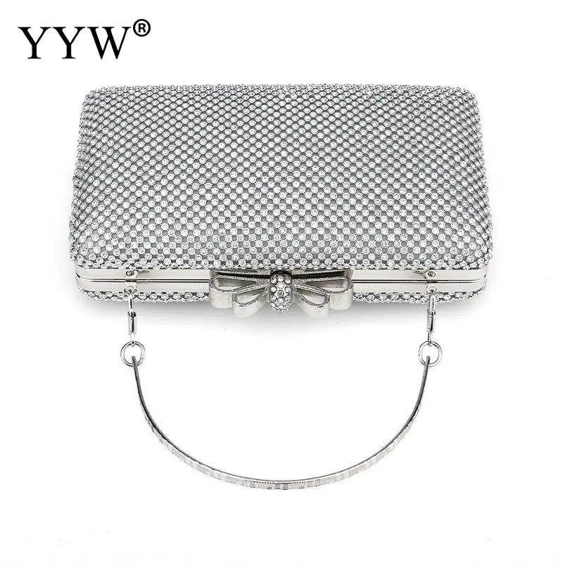 Stella Sparkle™ Silver Glitter Clutch
