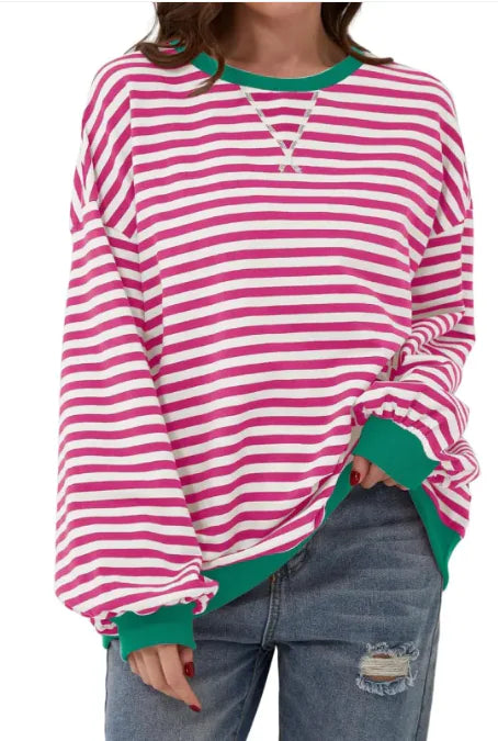 CozyLines™ Striped Pullover – Everyday Comfort