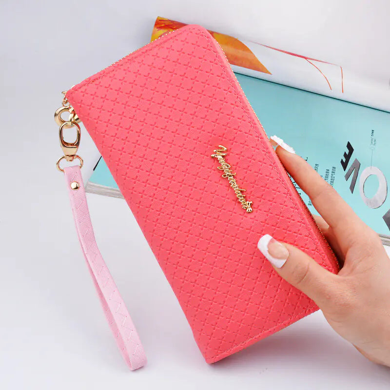 SeoulStyle™ Long Zipper Wallet – Minimal & Chic