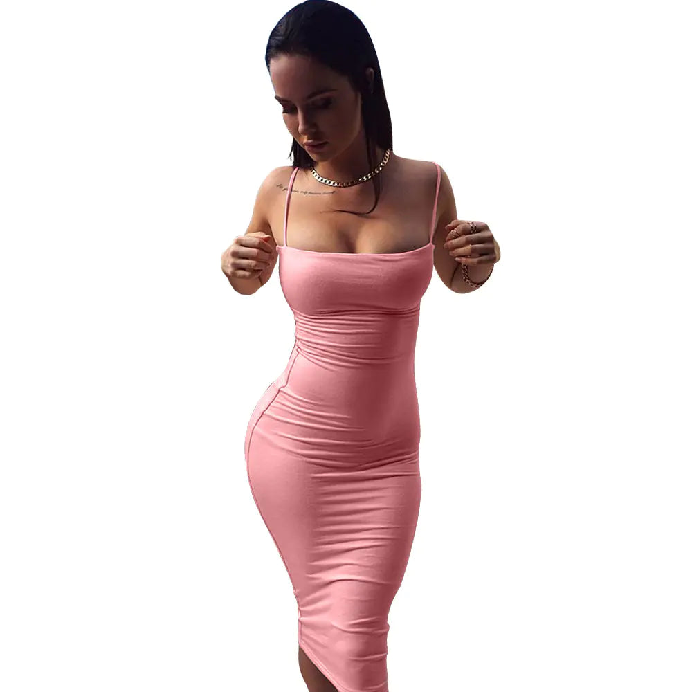 SculptSilk™ Strap Bodycon Dress – Night Edit
