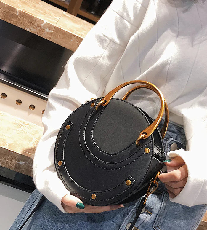 Stella Stud – Round Crossbody Bag