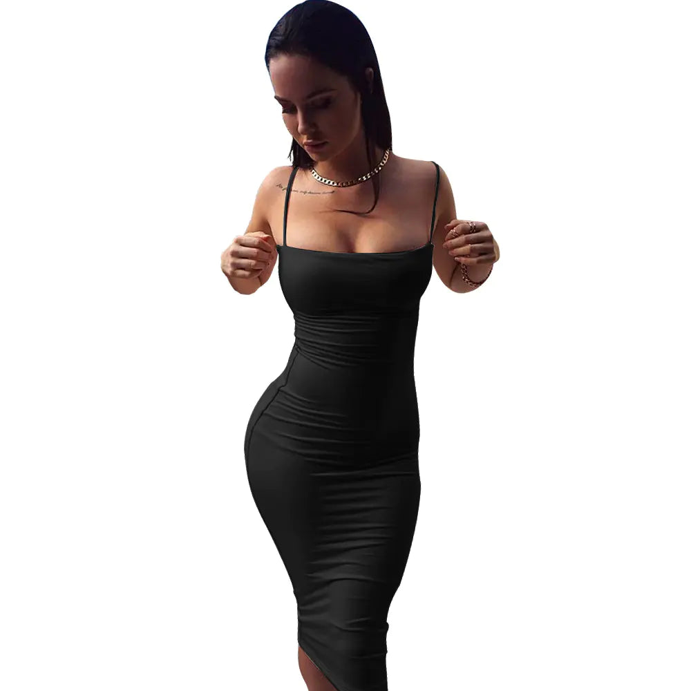 SculptSilk™ Strap Bodycon Dress – Night Edit