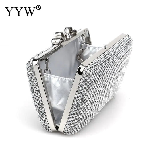 Stella Sparkle™ Silver Glitter Clutch