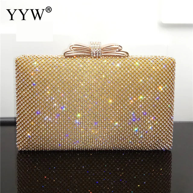 Stella Sparkle™ Silver Glitter Clutch