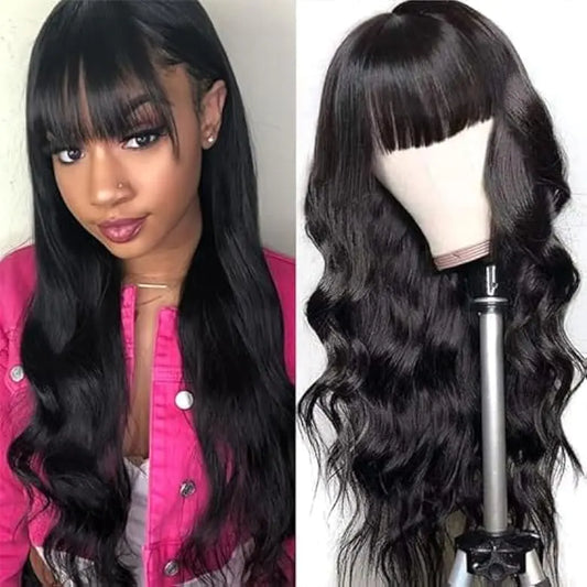 Velvet Bang – Body Wave Brazilian Human Hair Wig