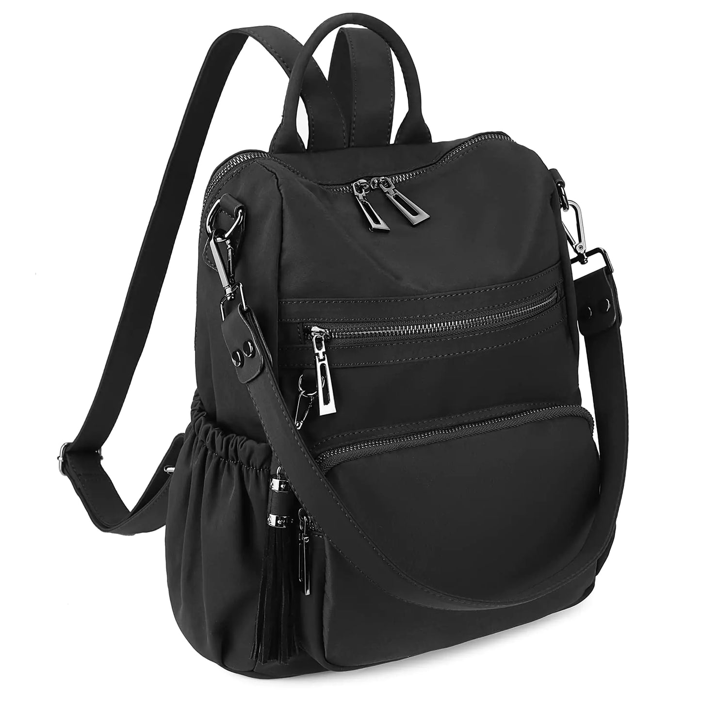 Uromee JetSet™ Convertible Backpack – Black Nylon