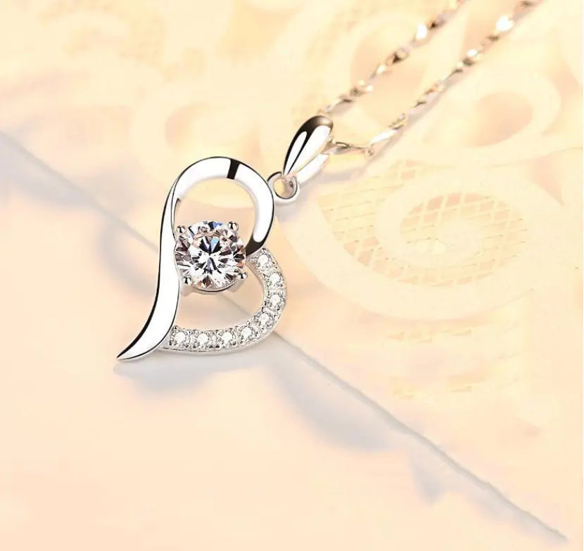 Silver Promise – Heart Pendant Necklace