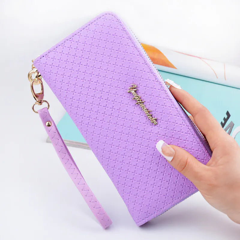 SeoulStyle™ Long Zipper Wallet – Minimal & Chic