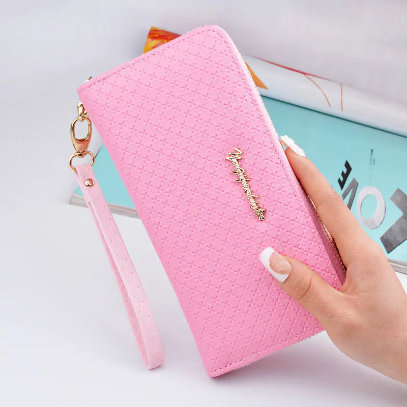 SeoulStyle™ Long Zipper Wallet – Minimal & Chic