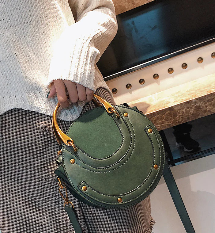 Stella Stud – Round Crossbody Bag