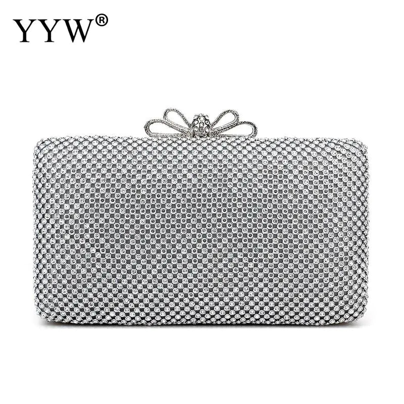 Stella Sparkle™ Silver Glitter Clutch